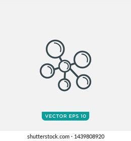 Molecule Icon Design, Vector EPS10