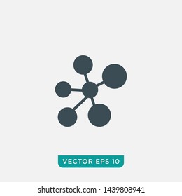 Molecule Icon Design, Vector EPS10