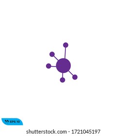 molecule icon design vector illustration 