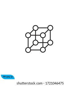 Molecule icon design vector illustration
