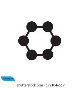Symboldesign der Molecule Vektorgrafik