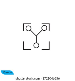 Molecule icon design vector illustration