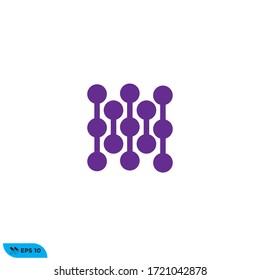 molecule icon design vector template 