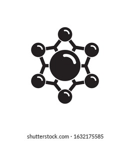 molecule icon. Editable vector 2000x2000Px