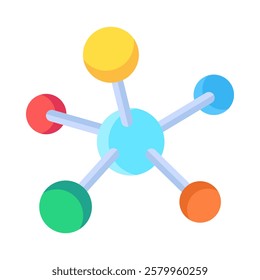 Molecule Icon Element For Design