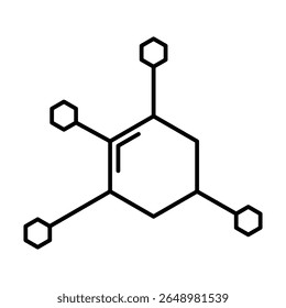 Elemento de icono de molécula para diseño