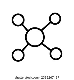 Molecule icon free vector design illustration