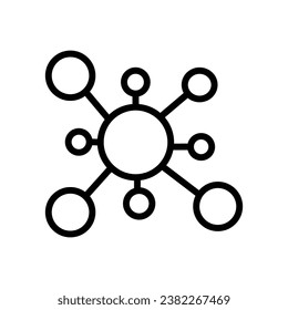 Ilustración de diseño vectorial libre de iconos moleculares
