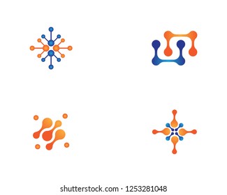 Molecule icon illustration