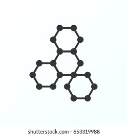Molecule icon illustration isolated vector sign symbol