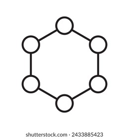 Molecule icon illustration symbol template