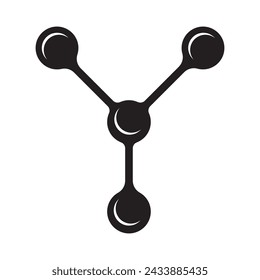Molecule icon illustration symbol template