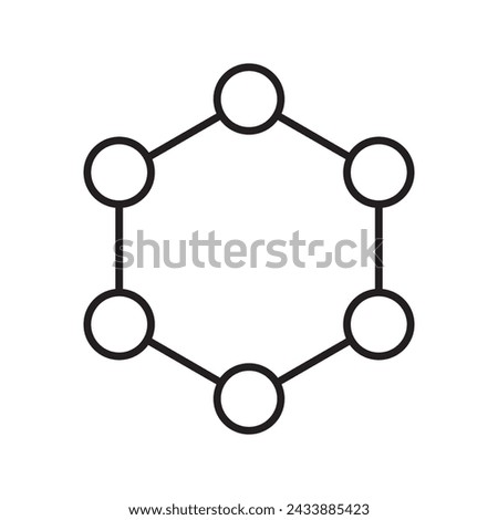Molecule icon illustration symbol template