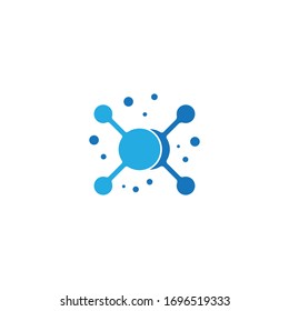 Molecule icon illustration vector design