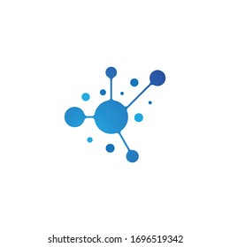 Molecule icon illustration vector design
