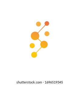 Molecule icon illustration vector design