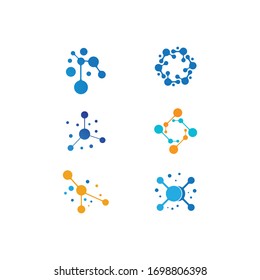 Molecule icon illustration vector design