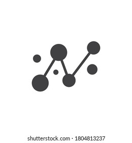 Molecule icon illustration vector design