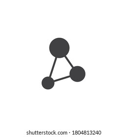 Diseño vectorial de ilustración de icono de molécula
