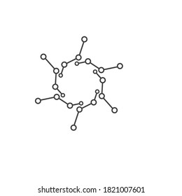 Vektorgrafik-Vektordesign von Molecule