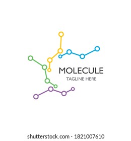 Molecule icon illustration vector design