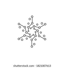 Molecule icon illustration vector design