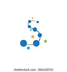 Molecule icon illustration vector design