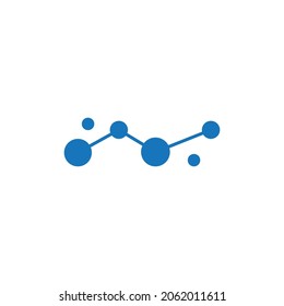 Molecule icon illustration vector design