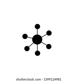 molecule icon isolated on white background