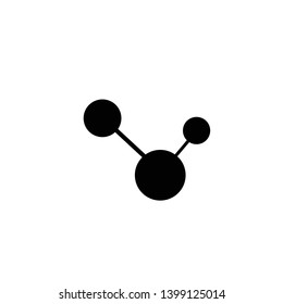 molecule icon isolated on white background