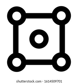 molecule icon isolated sign symbol vector illustration - high quality black style vector icons
