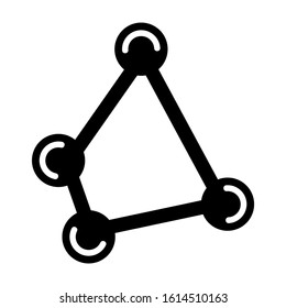 molecule icon isolated sign symbol vector illustration - high quality black style vector icons
