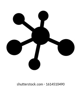 molecule icon isolated sign symbol vector illustration - high quality black style vector icons
