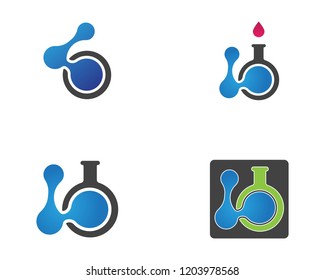 Molecule icon logo design vector illustration