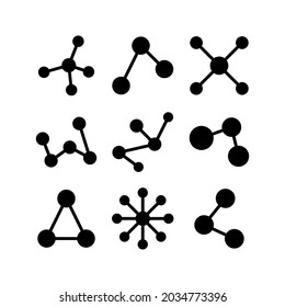 molecule icon or logo isolated sign symbol vector illustration - Collection of high quality black style vector icons
