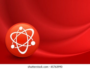 Molecule Icon on Internet Button Original Vector Illustration