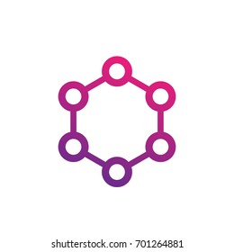 molecule icon on white