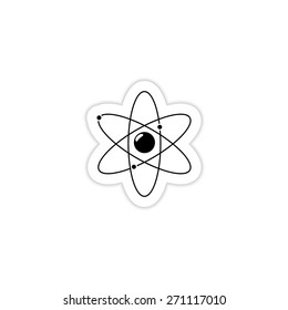 Molecule Icon on a white background with shadow