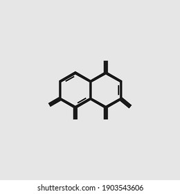 molecule icon on white fon