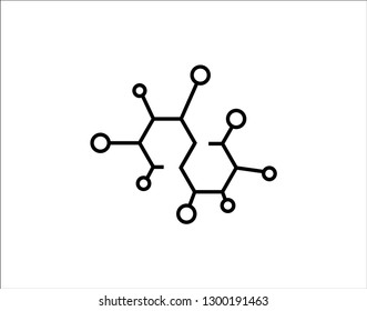 Molecule icon. Science and chemistry usage. Vector illustration
