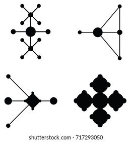 molecule icon set