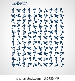 Molecule icon set, abstract vector illustration eps10