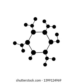 Molecule Icon set isolated on white background