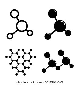 Molecule Icon Set Vector Symbol Illustration