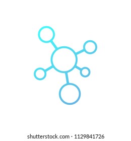 Molecule icon sign