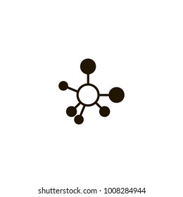 molecule icon. sign design