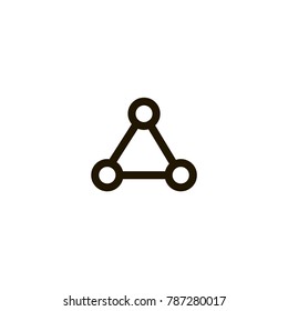 molecule icon. sign design