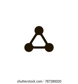 molecule icon. sign design