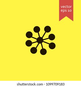 molecule. molecule icon. sign design. Vector EPS 10.