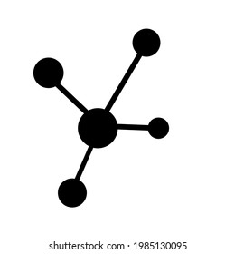 Molecule icon sign vector. Symbol, logo illustration for web and mobile or math.